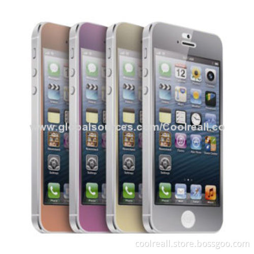 Front Colored Tempered-glass Screen Protectors for iPhone, Japanese Material, 9H/2.5D/0.3mm